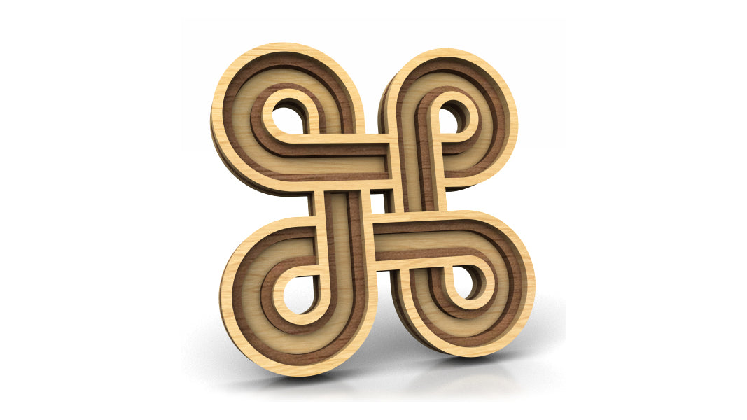 C290-Celtic Ornament Set Layered Scroll Saw Patterns - Alex Fox Patterns