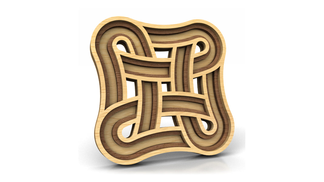 C290-Celtic Ornament Set Layered Scroll Saw Patterns - Alex Fox Patterns