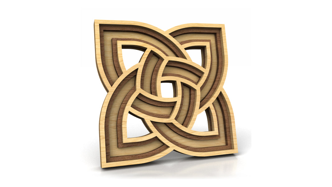 C290-Celtic Ornament Set Layered Scroll Saw Patterns - Alex Fox Patterns