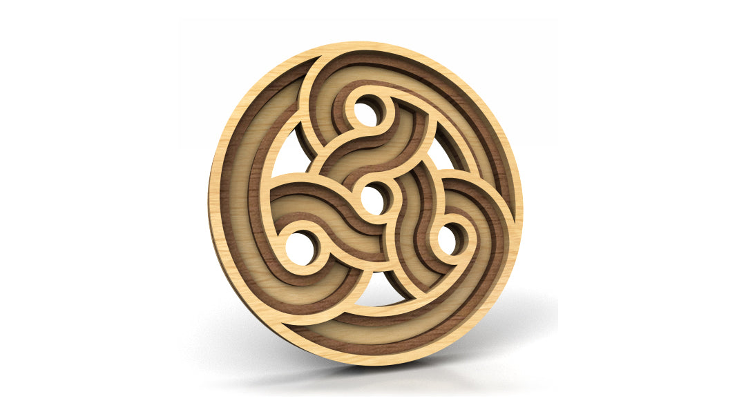 C290-Celtic Ornament Set Layered Scroll Saw Patterns - Alex Fox Patterns