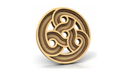 C290-Celtic Ornament Set Layered Scroll Saw Patterns - Alex Fox Patterns