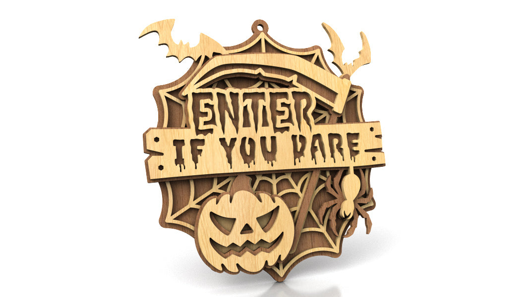 C291-Halloween Layered Scroll Saw Pattern - Alex Fox Patterns
