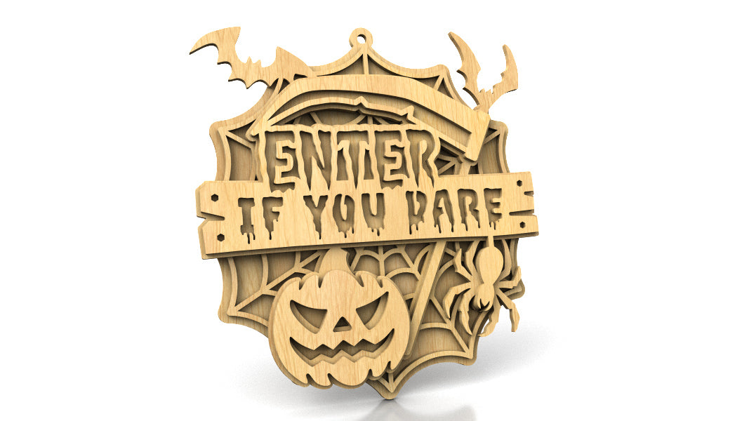 C291-Halloween Layered Scroll Saw Pattern - Alex Fox Patterns