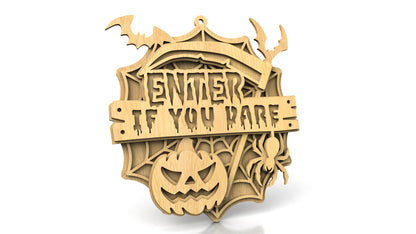 C291-Halloween Layered Scroll Saw Pattern - Alex Fox Patterns