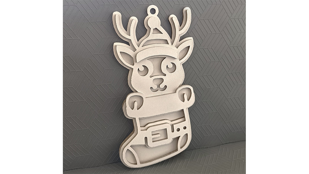 C296-Christmas Animals Set Layered Scroll Saw Patterns - Alex Fox Patterns