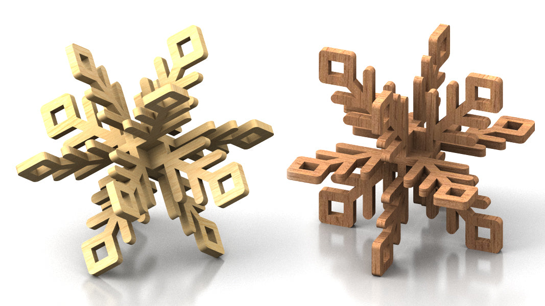 C265-Snowflake Set Scroll Saw Patterns - Alex Fox Patterns