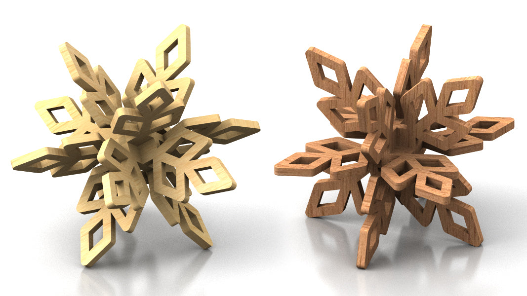 C265-Snowflake Set Scroll Saw Patterns - Alex Fox Patterns
