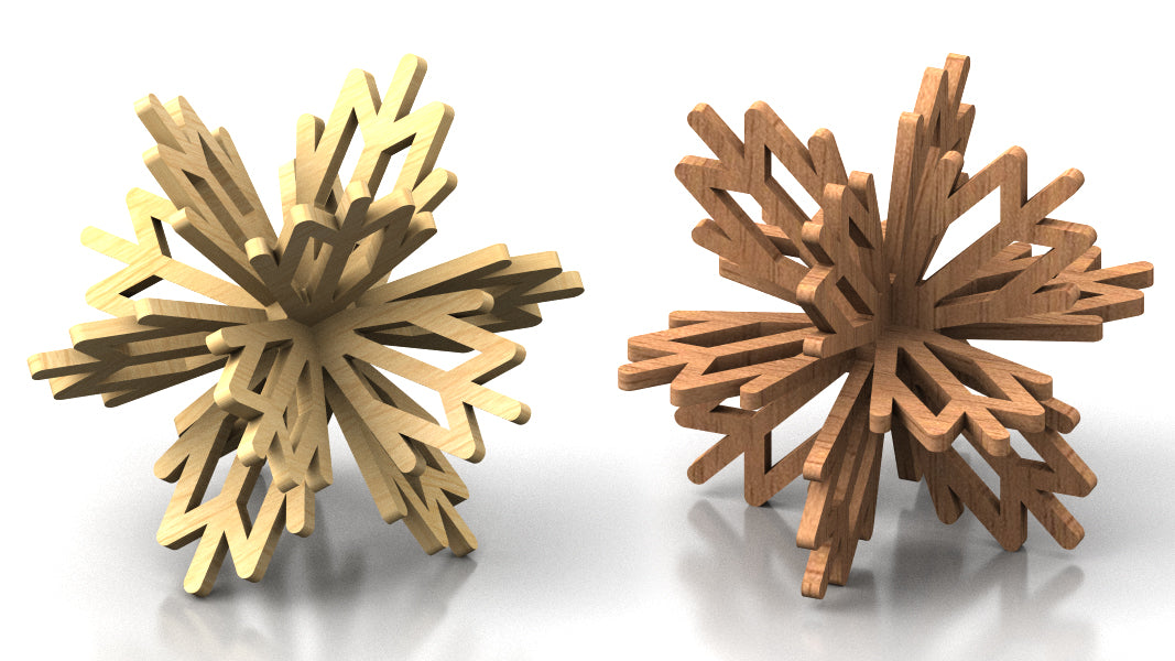 C265-Snowflake Set Scroll Saw Patterns - Alex Fox Patterns