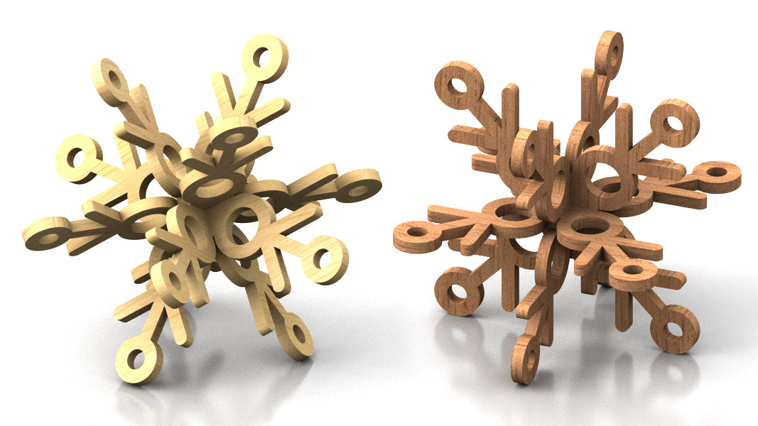 C265-Snowflake Set Scroll Saw Patterns - Alex Fox Patterns