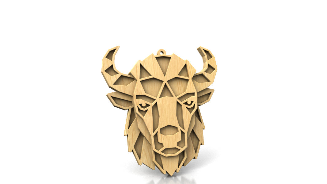 C300-Geometric Animal Set Layered Scroll Saw Patterns - Alex Fox Patterns