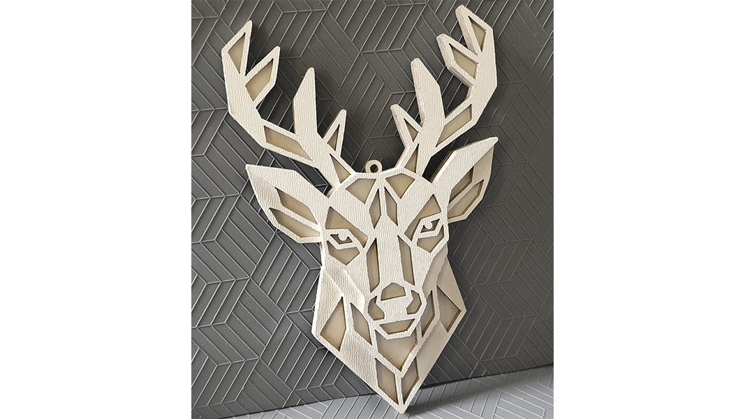C300-Geometric Animal Set Layered Scroll Saw Patterns - Alex Fox Patterns