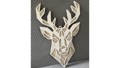 C300-Geometric Animal Set Layered Scroll Saw Patterns - Alex Fox Patterns