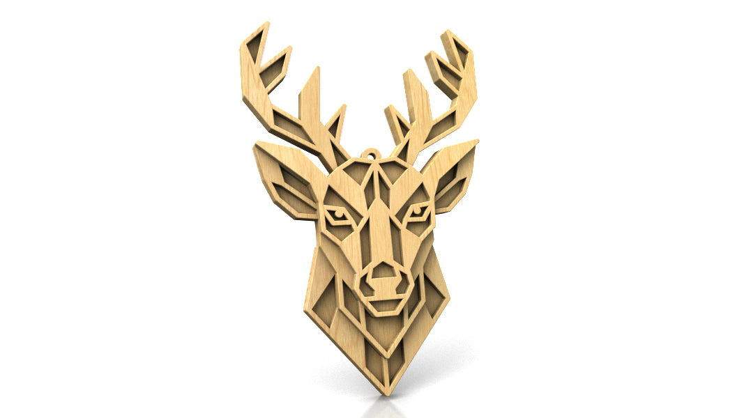 C300-Geometric Animal Set Layered Scroll Saw Patterns - Alex Fox Patterns