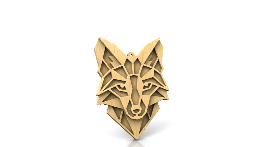 C300-Geometric Animal Set Layered Scroll Saw Patterns - Alex Fox Patterns