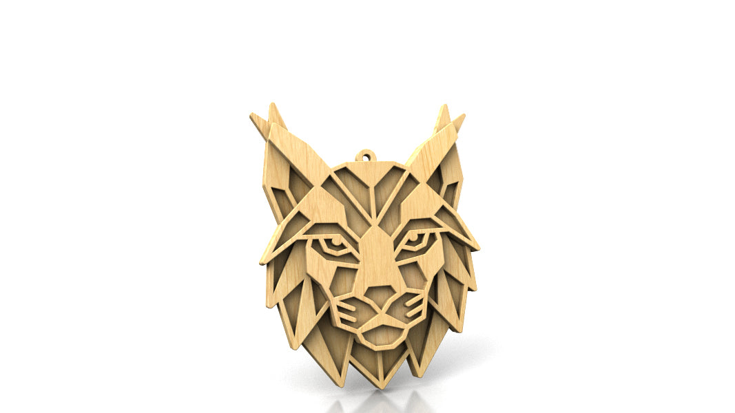 C300-Geometric Animal Set Layered Scroll Saw Patterns - Alex Fox Patterns