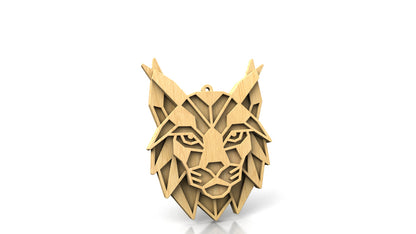 C300-Geometric Animal Set Layered Scroll Saw Patterns - Alex Fox Patterns