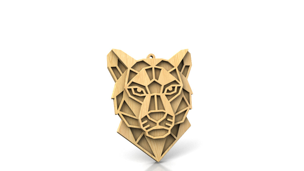 C300-Geometric Animal Set Layered Scroll Saw Patterns - Alex Fox Patterns