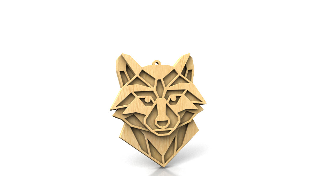 C300-Geometric Animal Set Layered Scroll Saw Patterns - Alex Fox Patterns