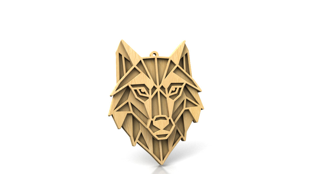 C300-Geometric Animal Set Layered Scroll Saw Patterns - Alex Fox Patterns