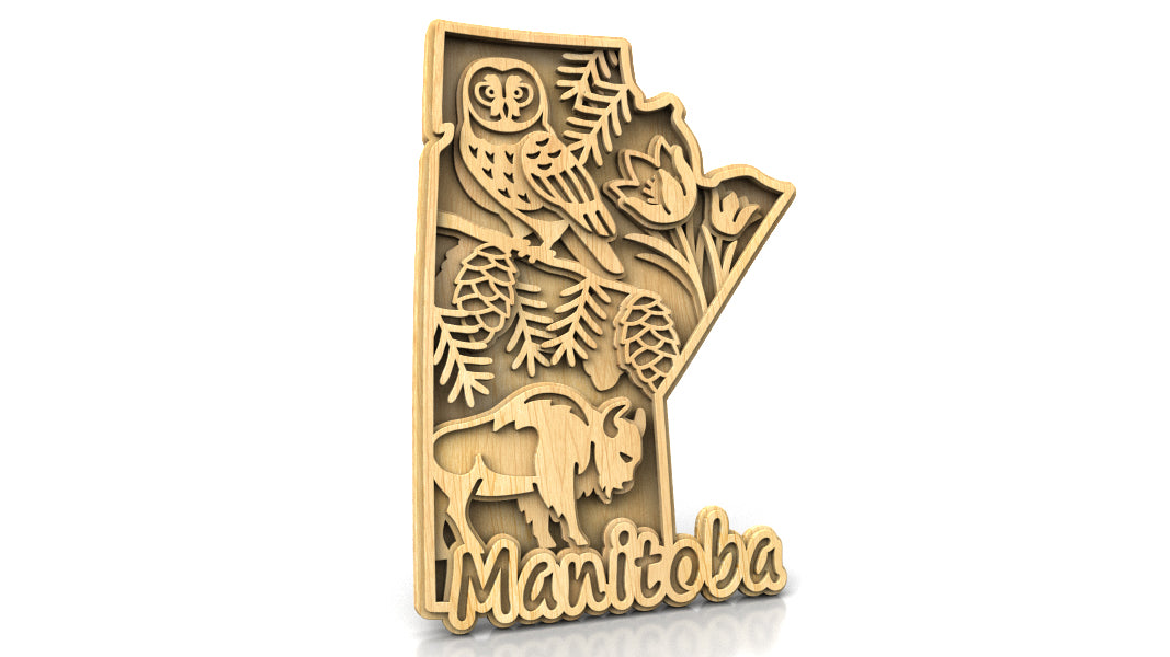 C305-Manitoba Layered Scroll Saw Pattern — Alex Fox Patterns
