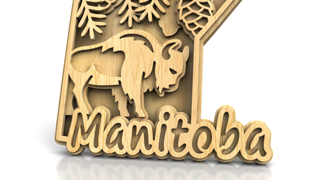C305-Manitoba Layered Scroll Saw Pattern — Alex Fox Patterns