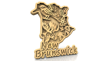 C305-New Brunswick Layered Scroll Saw Pattern — Alex Fox Patterns