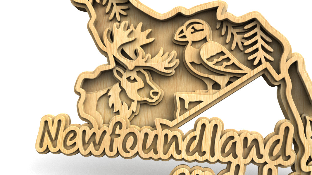 C305-Newfoundland and Labrador Scroll Saw Pattern — Alex Fox Patterns