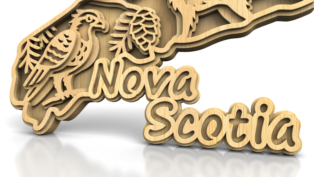 C305-Nova Scotia Layered Scroll Saw Pattern — Alex Fox Patterns