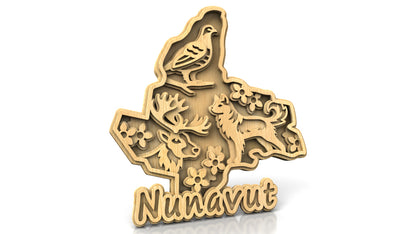 C305-Nunavut Layered Scroll Saw Pattern — Alex Fox Patterns