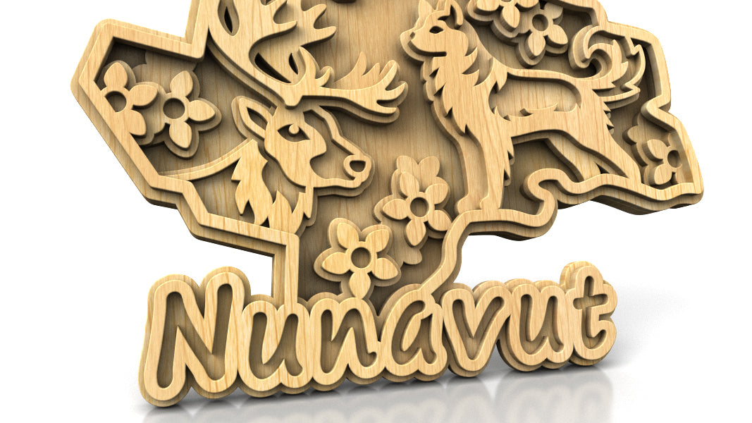 C305-Nunavut Layered Scroll Saw Pattern — Alex Fox Patterns