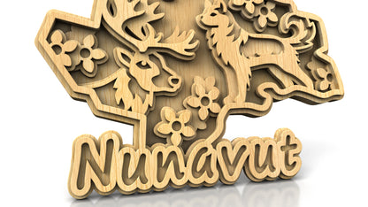 C305-Nunavut Layered Scroll Saw Pattern — Alex Fox Patterns