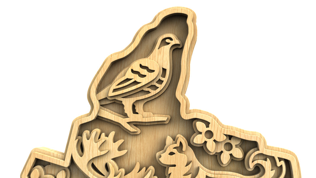 C305-Nunavut Layered Scroll Saw Pattern — Alex Fox Patterns