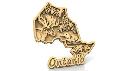 C305-Ontario Layered Scroll Saw Pattern — Alex Fox Patterns