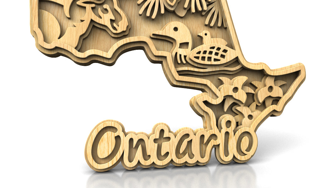 C305-Ontario Layered Scroll Saw Pattern — Alex Fox Patterns