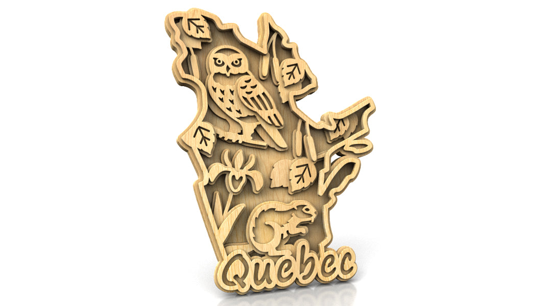 C305-Quebec Layered Scroll Saw Pattern — Alex Fox Patterns