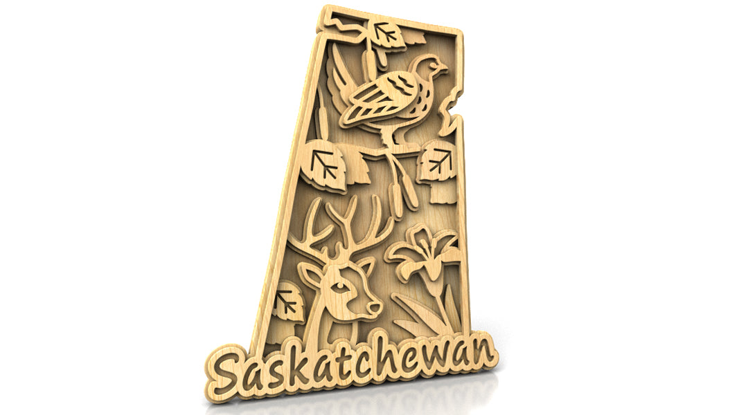 C305-Saskatchewan Layered Scroll Saw Pattern — Alex Fox Patterns