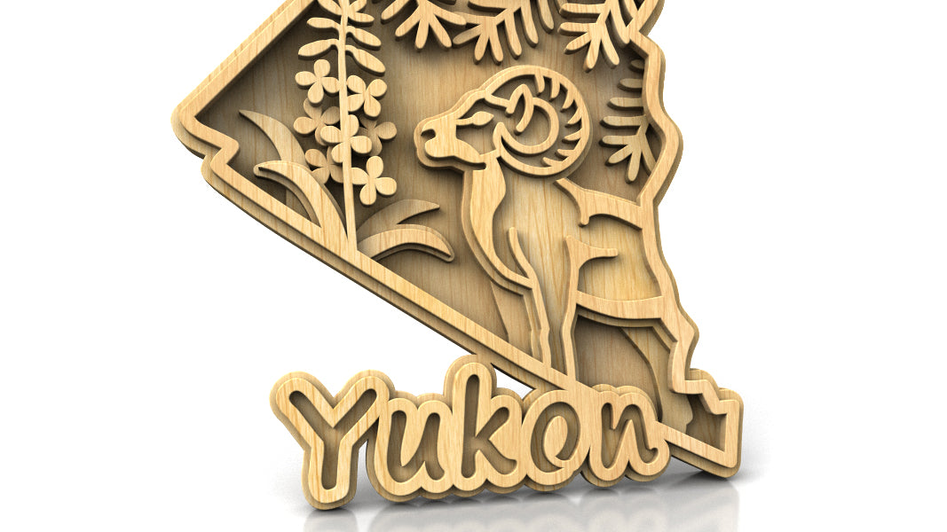 C305-Yukon Layered Scroll Saw Pattern — Alex Fox Patterns
