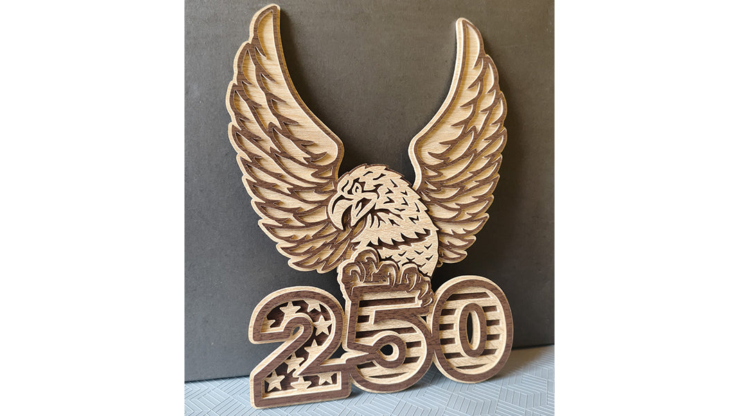 C306-USA Anniversary Layered Scroll Saw Pattern — Alex Fox Patterns