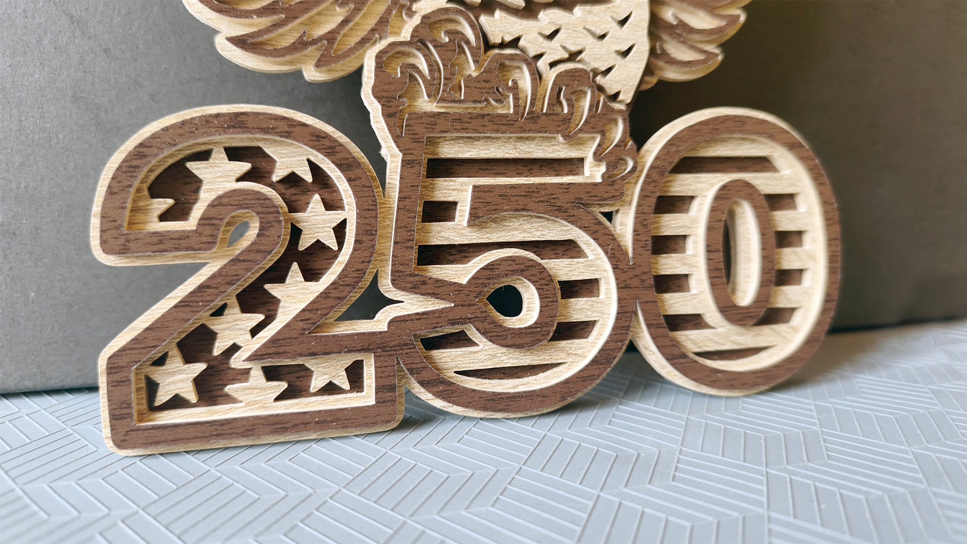 C306-USA Anniversary Layered Scroll Saw Pattern — Alex Fox Patterns
