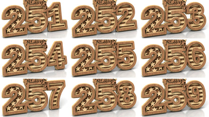 C306-USA Anniversary Layered Scroll Saw Pattern — Alex Fox Patterns