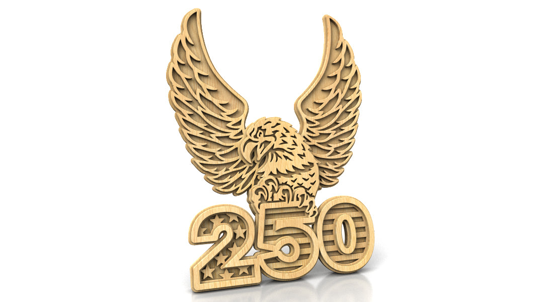 C306-USA Anniversary Layered Scroll Saw Pattern — Alex Fox Patterns