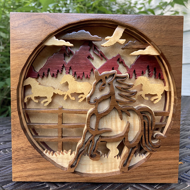 C89-horse scroll saw project - Alex Fox pattern