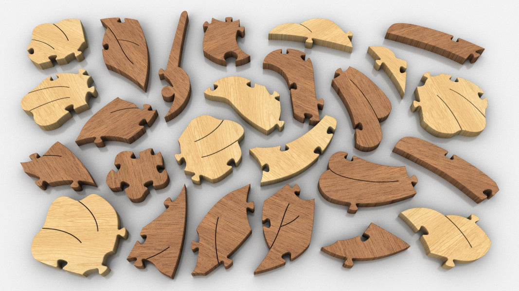 P04-Hummingbird Puzzle Scroll Saw Pattern — Alex Fox Patterns