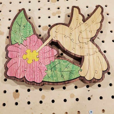 P04-Hummingbird scroll saw project pattern