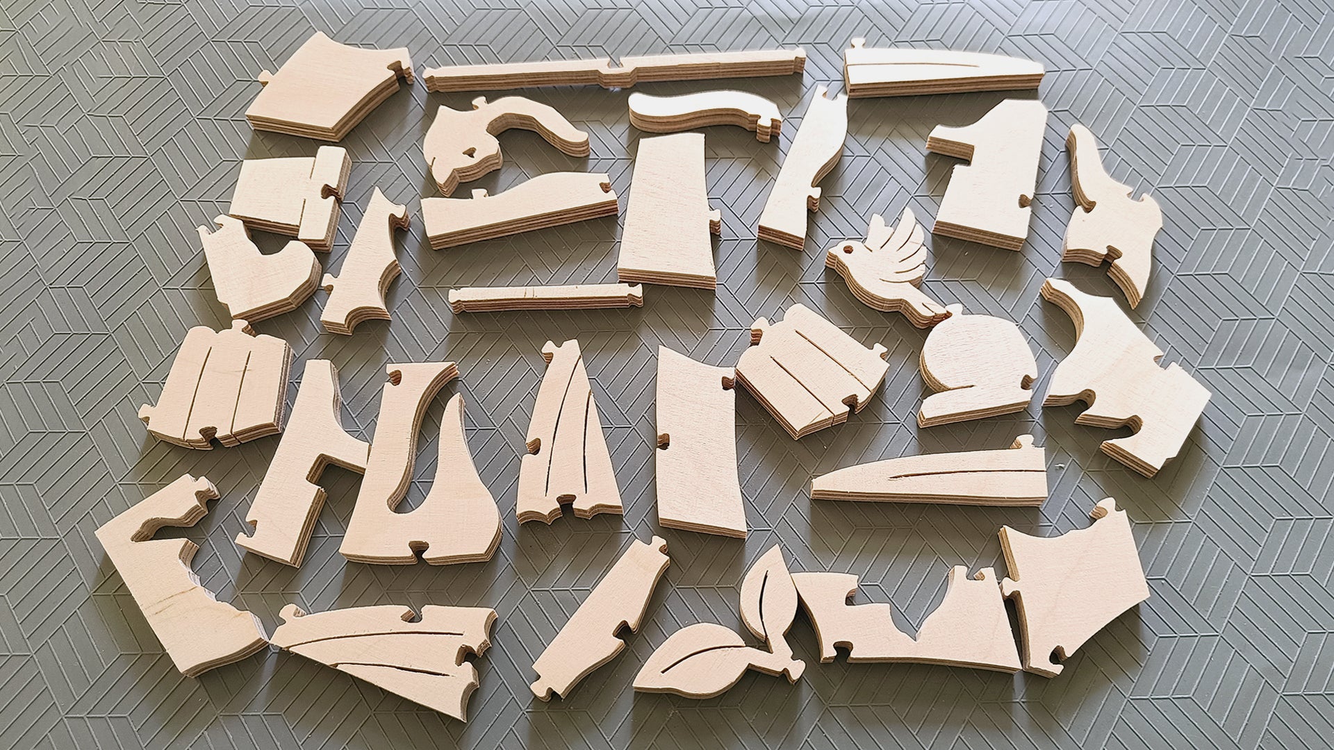 P06-Cat Puzzle Scroll Saw Pattern — Alex Fox Patterns
