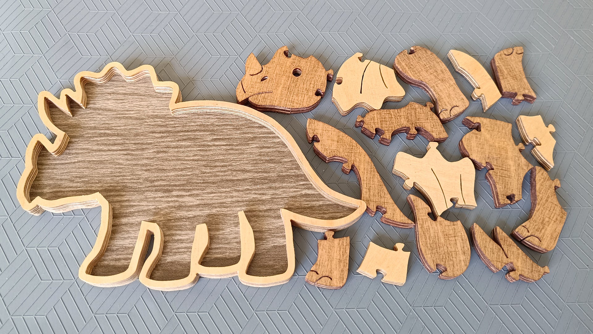 P07-Dinosaur Set Puzzle Scroll Saw Pattern — Alex Fox Patterns