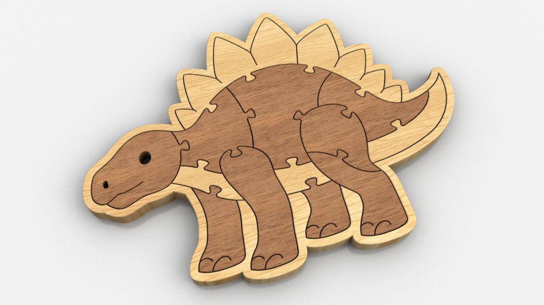 P07-Dinosaur Set Puzzle Scroll Saw Pattern — Alex Fox Patterns